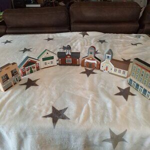 Cats Meow Village Collectibles Lot 7 1990s‎ Pieces Schools Stores